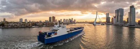 Rută de feribot de la Rotterdam la Dublin